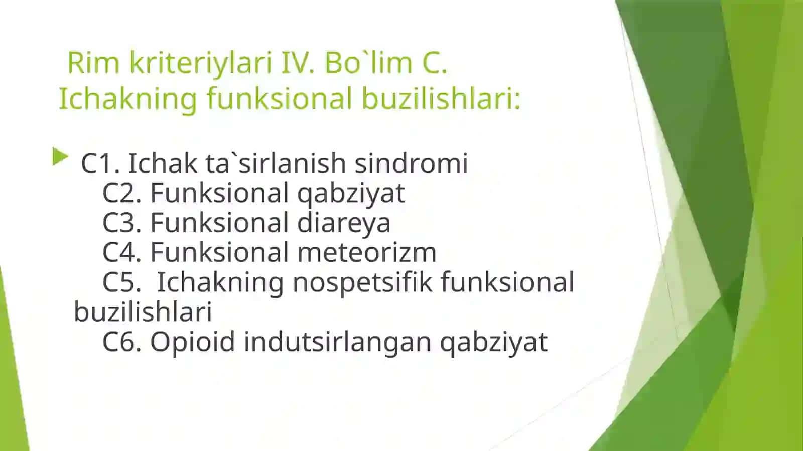 Ichak ta`sirlanish sindromini davolash aspektlari 4