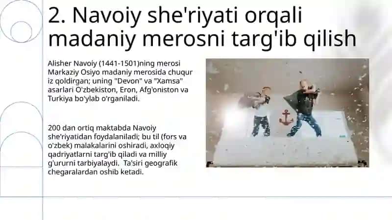 Alisher Navoiy asarlarini bolalar tarbiyasidagi o'rni 4