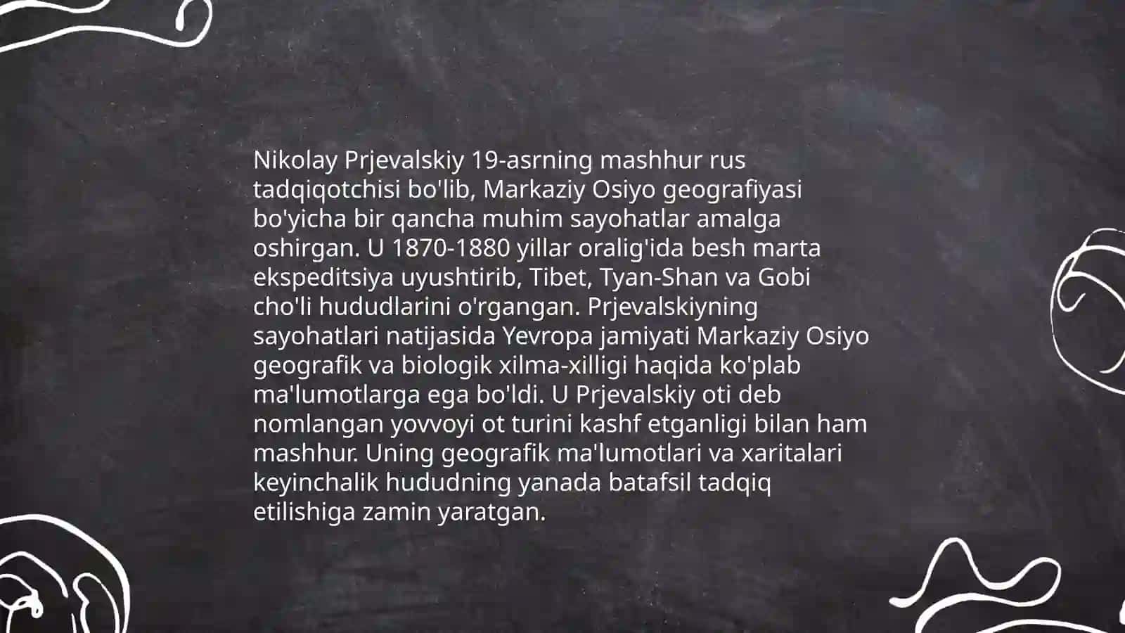 N. Prjevalskiyning hayoti 4