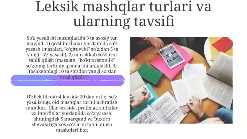 So'z yasalishi mashqlari 4