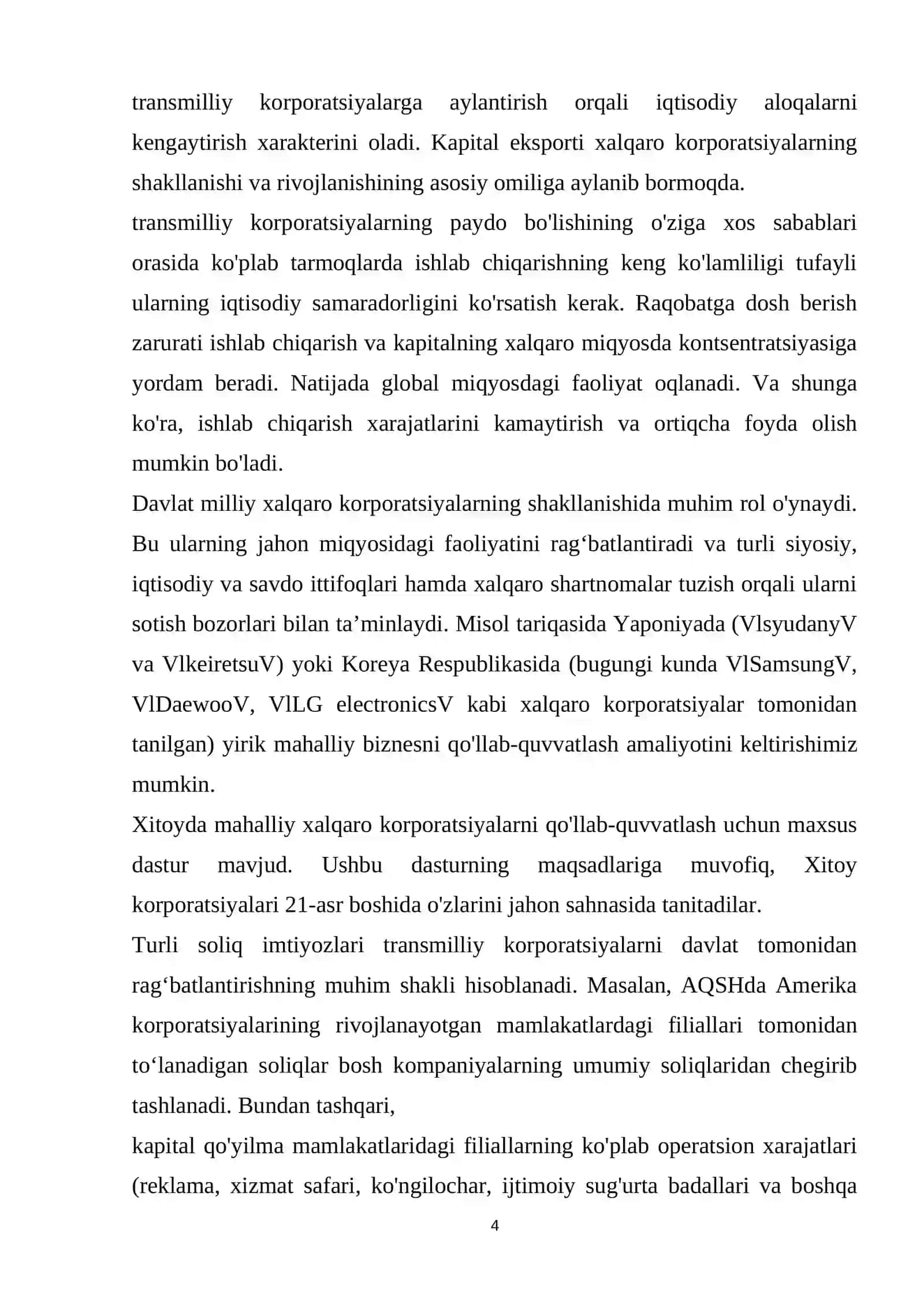 Transmilliy Korporatsiya Faoliyatining Rejasi 4