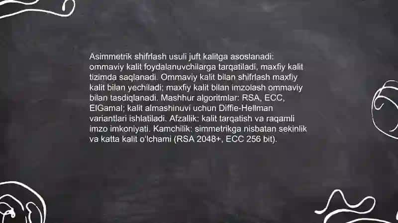 Axborotni shifrlash usullari 4