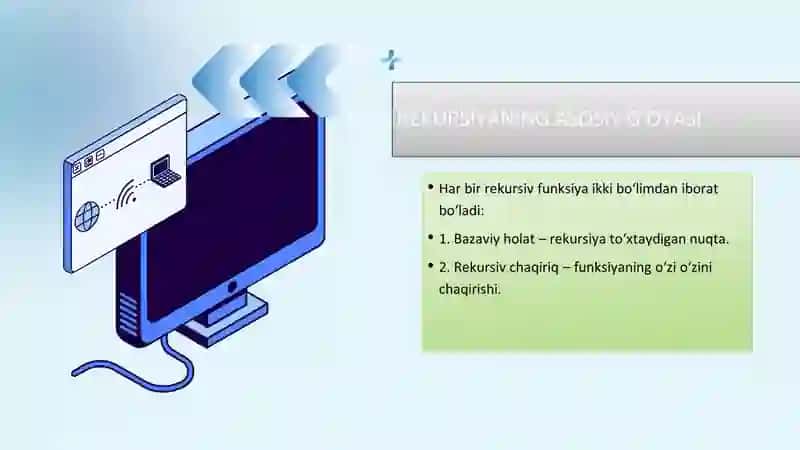Rekursiya haqida tushuncha 4
