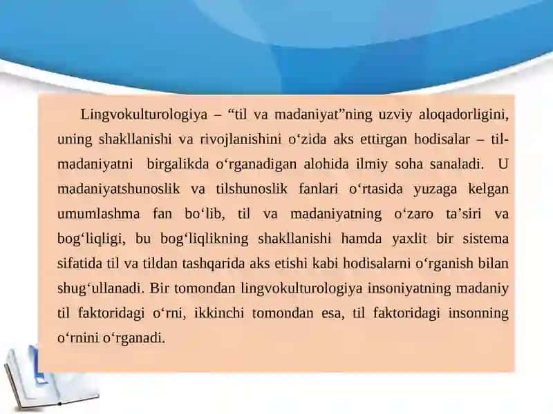 O‘zbek tilida lingvokulturologik yo‘nalish 4