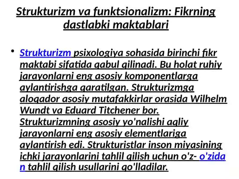 PSIXOLOGIK MAKTABLARNING YUZAGA KELISHI TARIXI 4