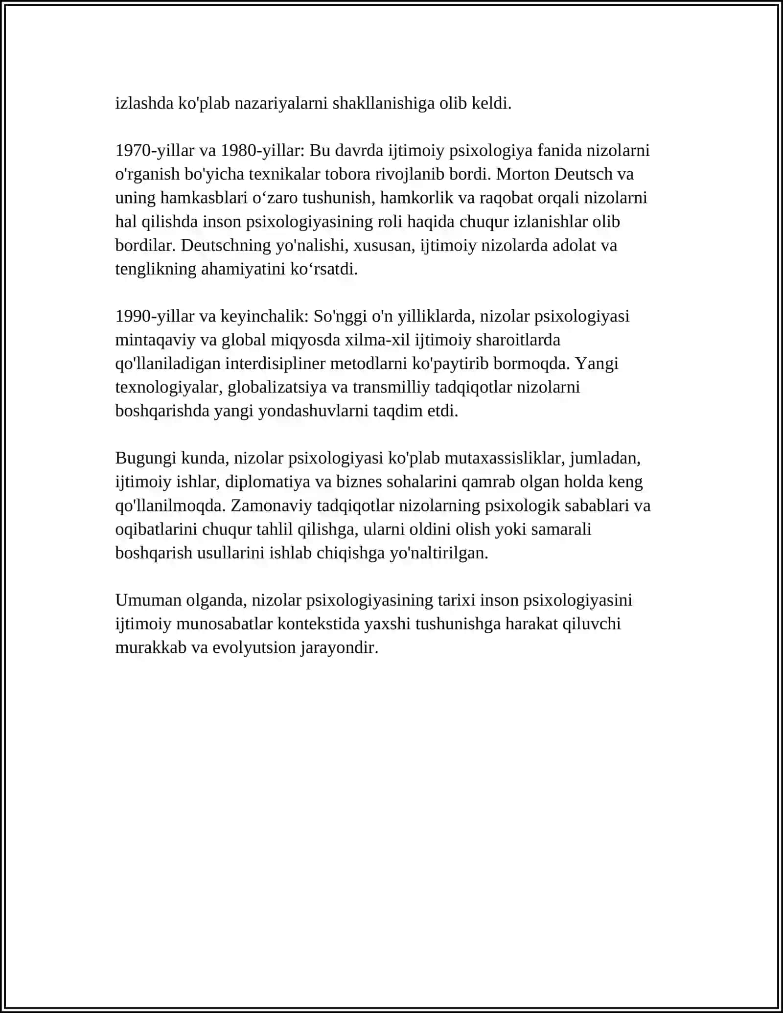 NIZOLAR PSIXOLOGIYASI VA UNING KELIB CHIQISHI 4