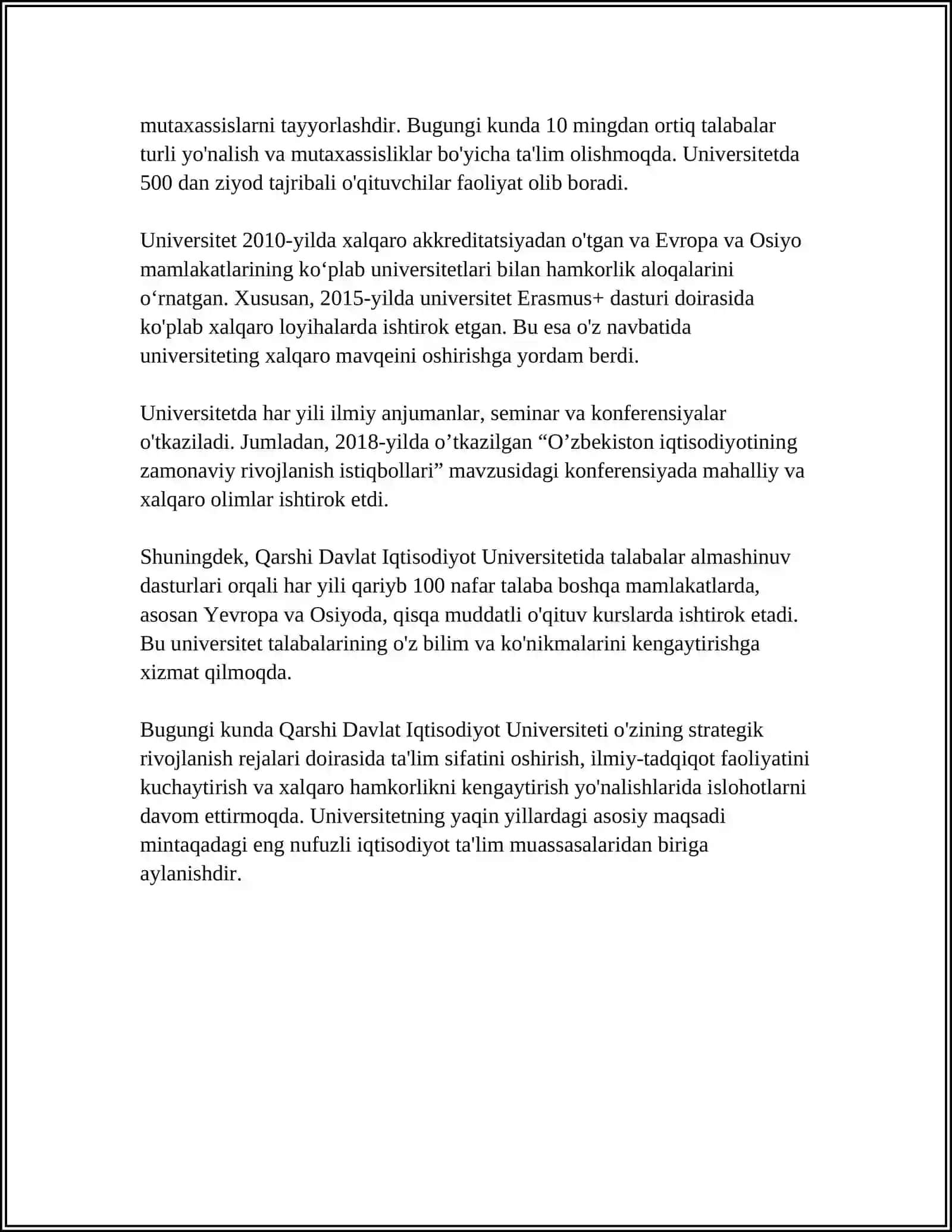 QARSHI DAVLAT IQTISODIYOT UNIVERSITETI 4