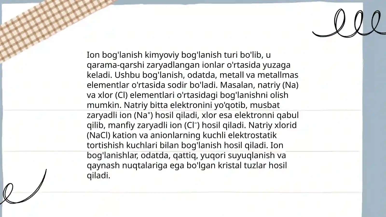 Kovalent bog'lanish kimyoviy bog'lanish turi 4
