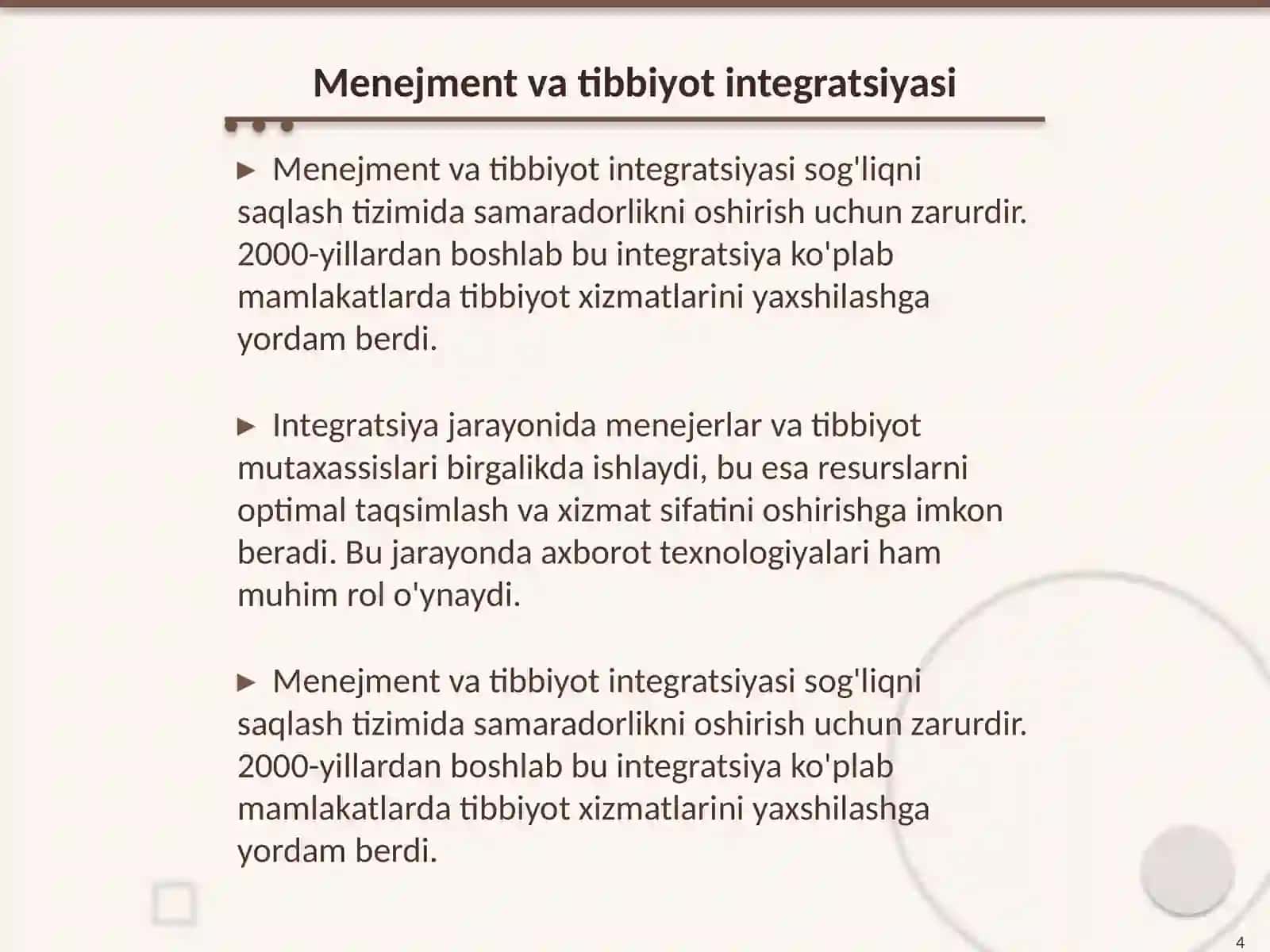 Dalillarga asoslangan tibbiyoting o'rni 4