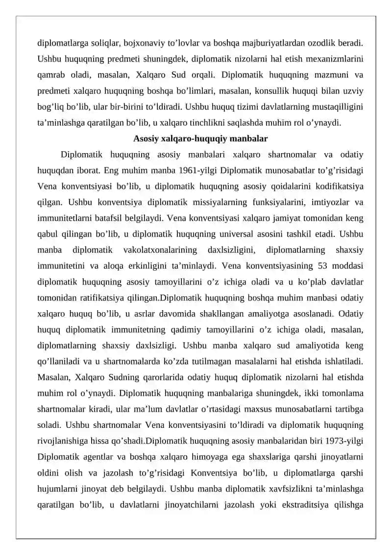 Diplomatik va konsullik huquqi 4