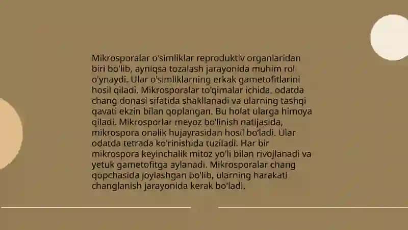 Mikrosporogenez bilan tanishish 4