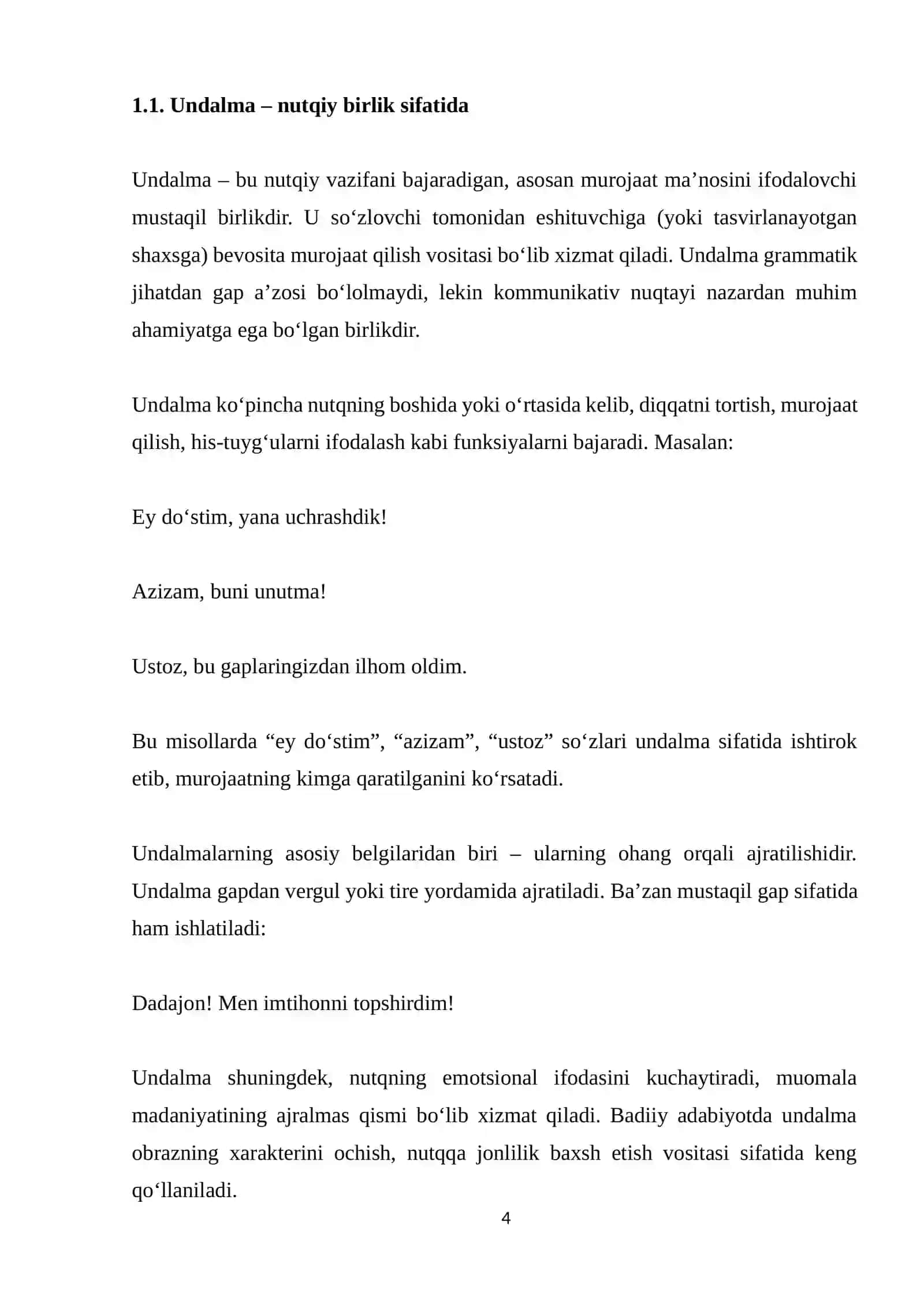 Undalmalarning poetik nutqda voqelanishi (A.Oripov she’rlari misolida) 4