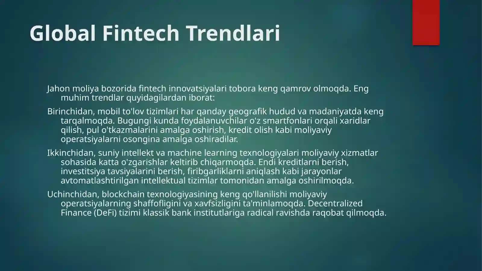 Zamonaviy moliya va innovatsiyalar 4