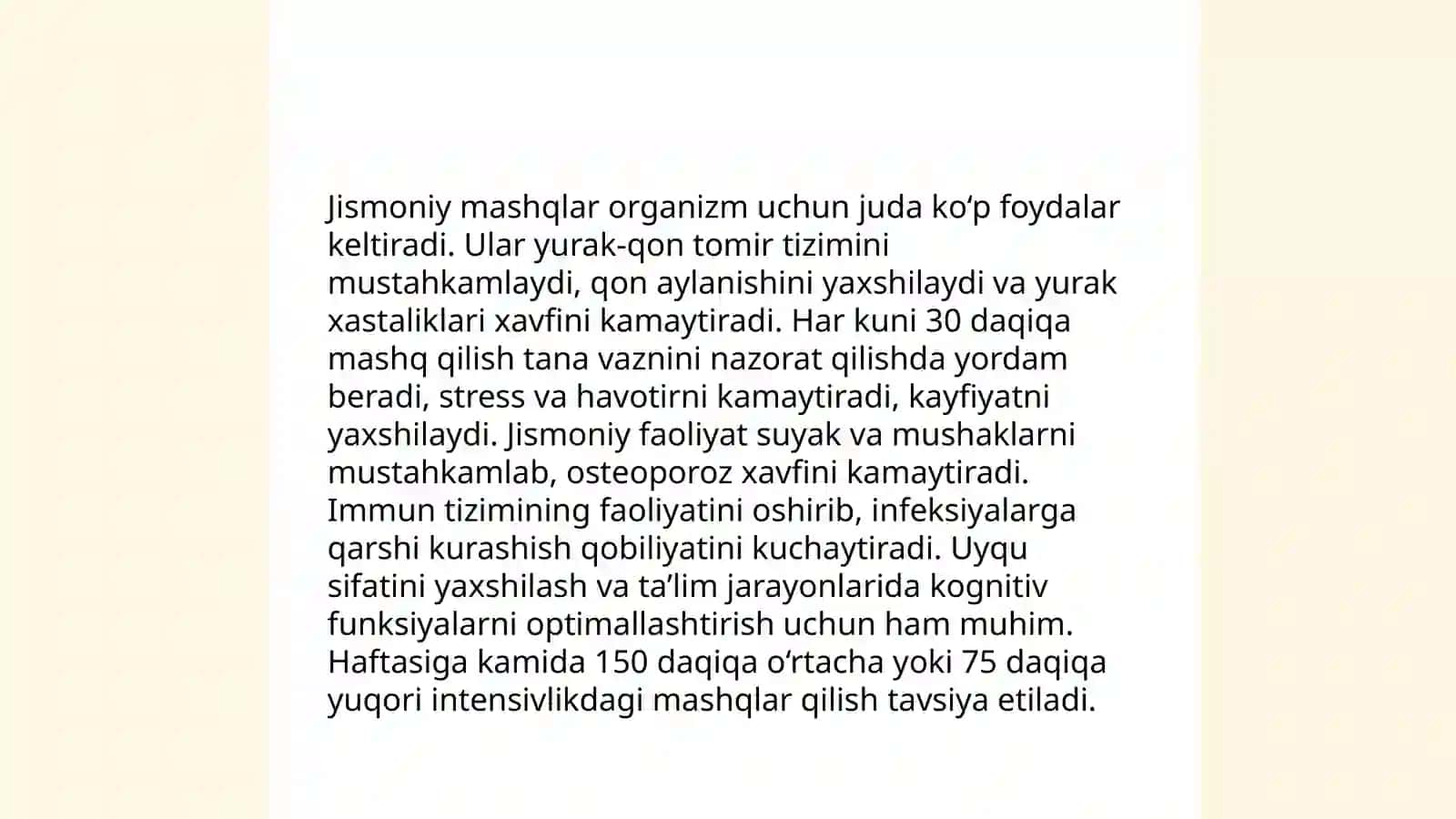 Umum rivojlantiruvchi mashqlar 4