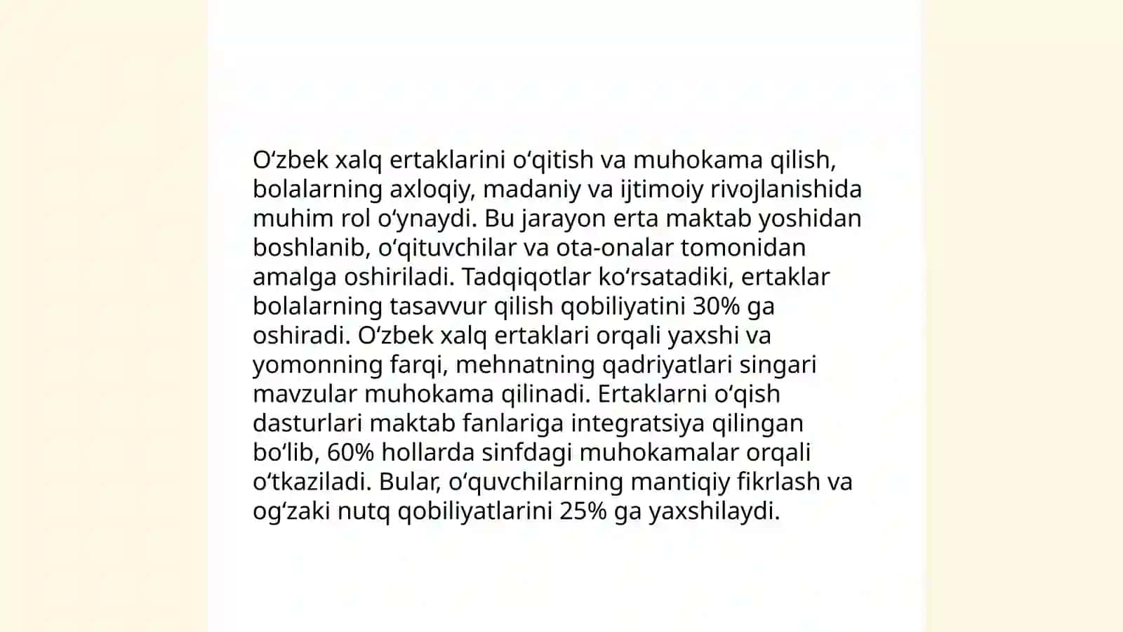 Maktabgacha taʼlim muassasalarida milliy madaniyatni targʻib qilish usullari 4