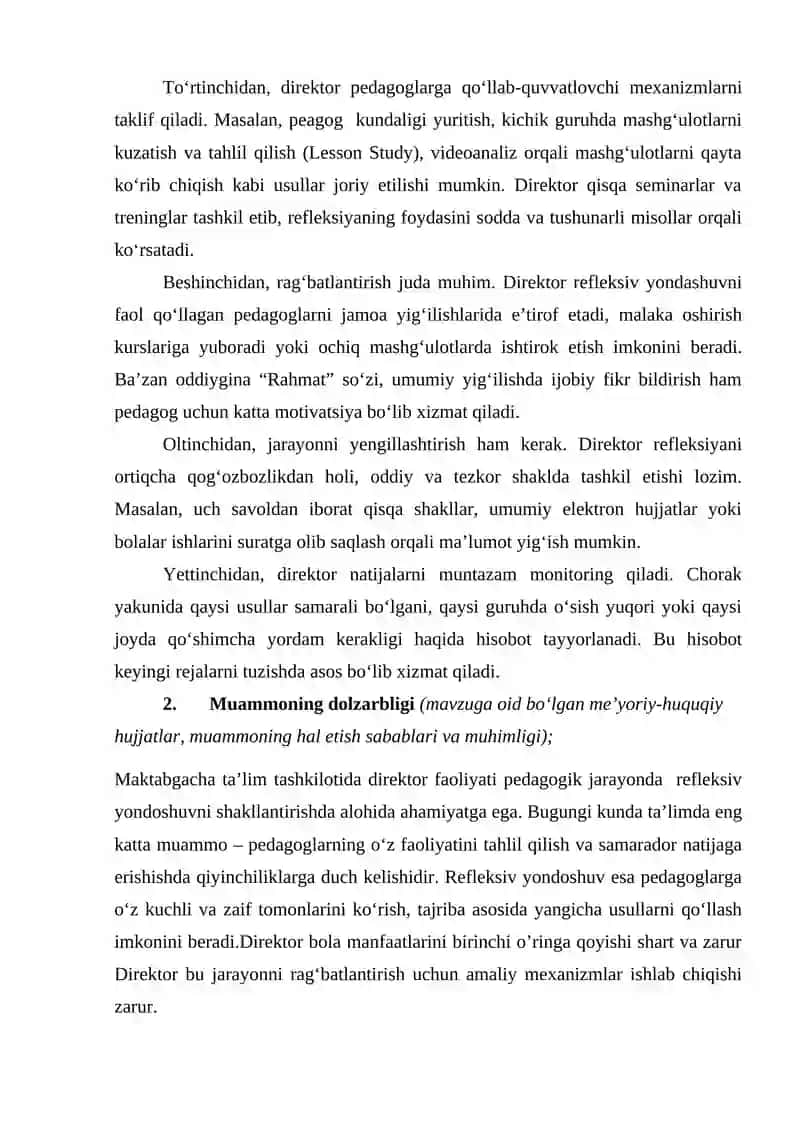 Menejerlik o'quv kursi oktabr oyi ND-17 guruh tinglovchisi 4