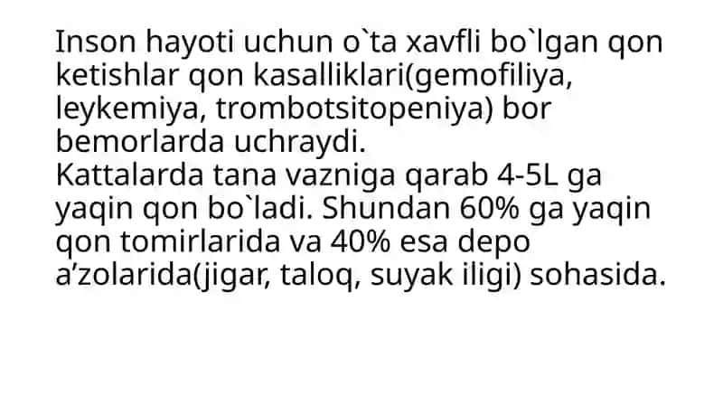 Qon ketish turlari. Qon ketishini to`xtatish usullari. 4
