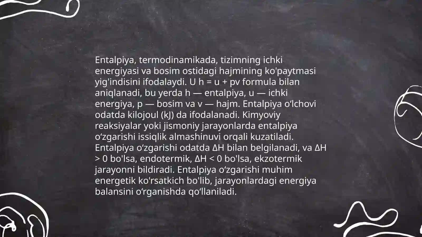 Kimyoviy Termodinamika 4
