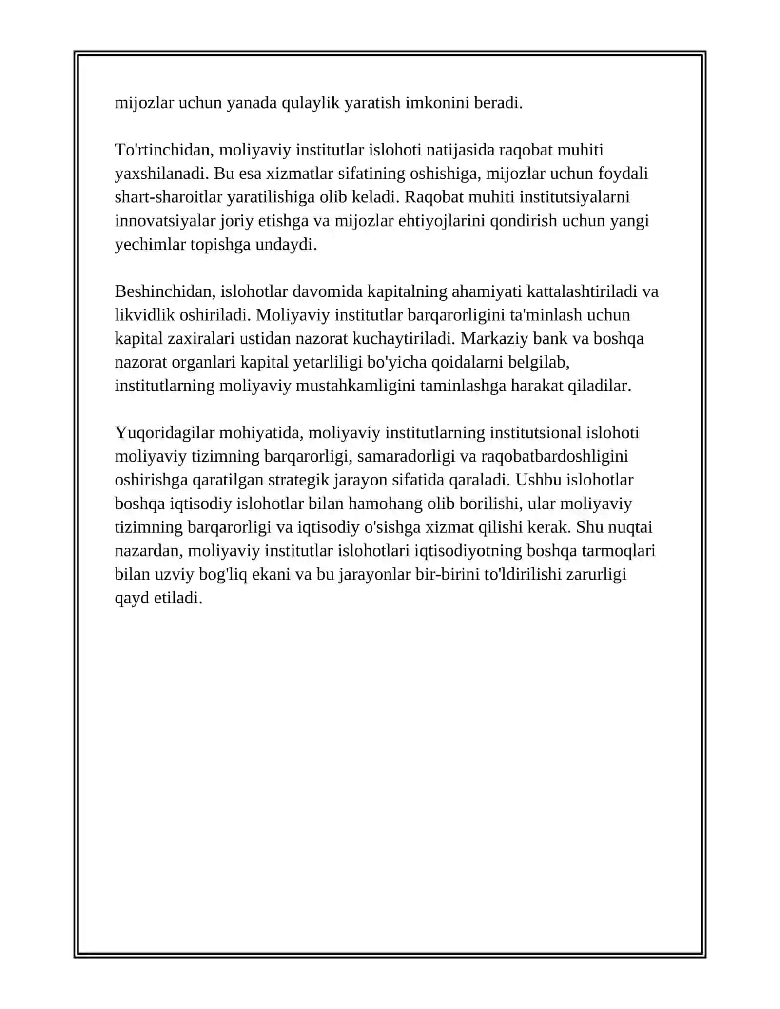 MOLIYAVIY TIZIMLARNING INSTITUTSIONAL RIVOJLANISH TENDENSIYALARI 4