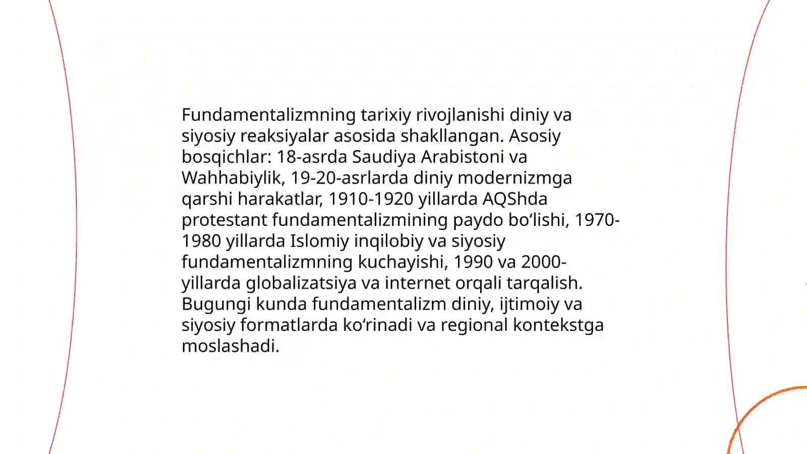 Fundamentalizmni ta'rifi va nazariy asoslari 4