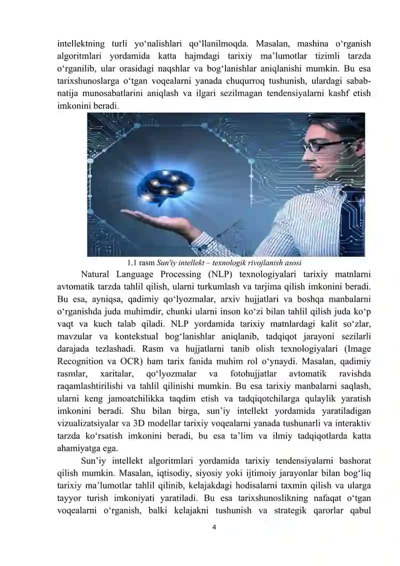Sun’iy intellekt texnologiyalaridan foydalanish istiqbollari 4