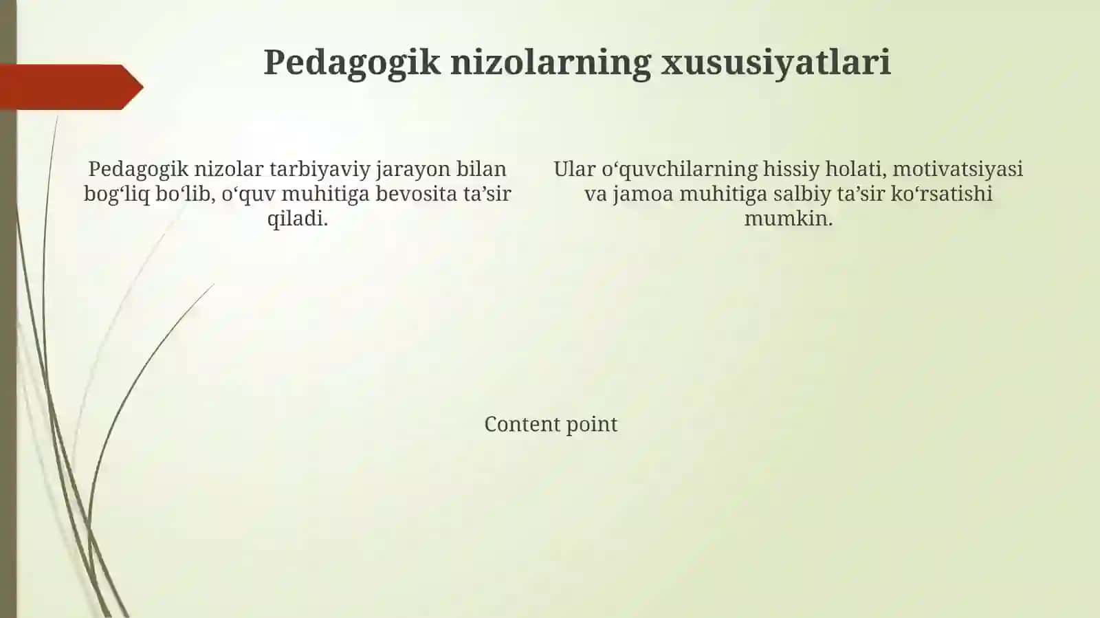 Pedagogik nizolar va ularni bartaraf etish texnologiyasi 4
