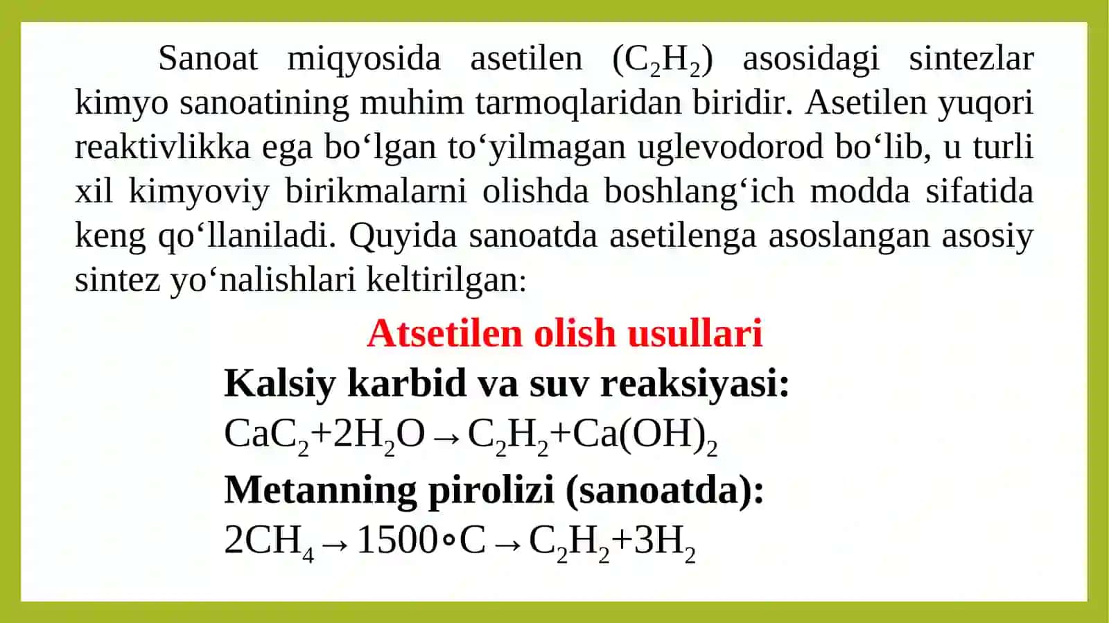Atsetelen asosida sitezlar 4