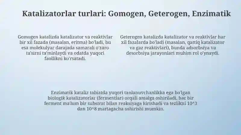 Kataliz va katalizatorlar 4
