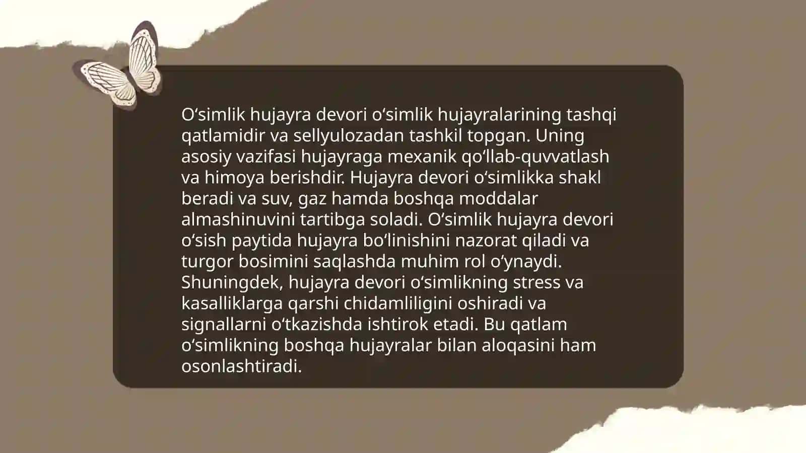 Oʻsimlik hujayrasining tuzilishi va ontogenezi 4