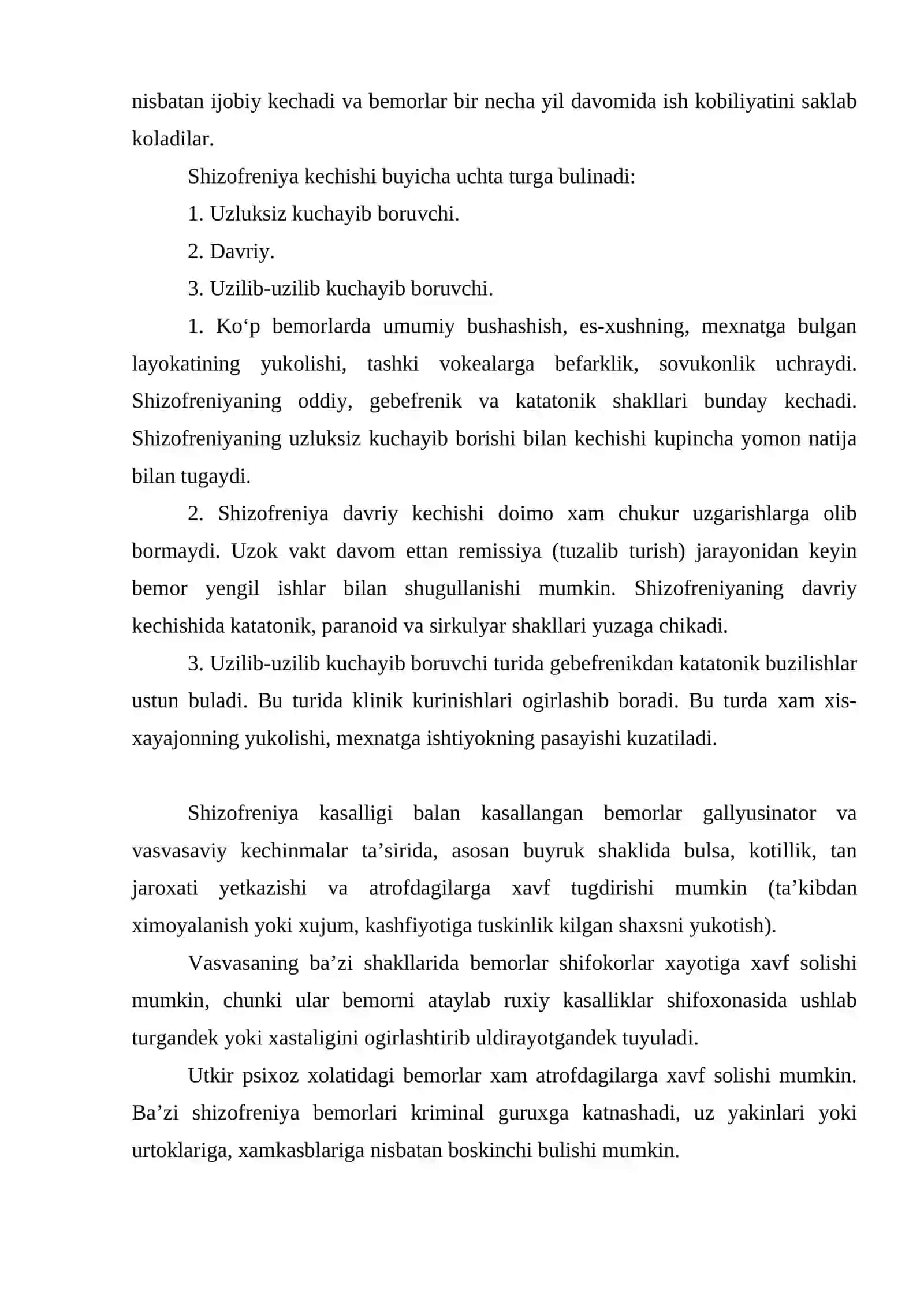 Endogen ruxiy kasalliklar-shizofreniya, maniakal-depressiv psixoz 4