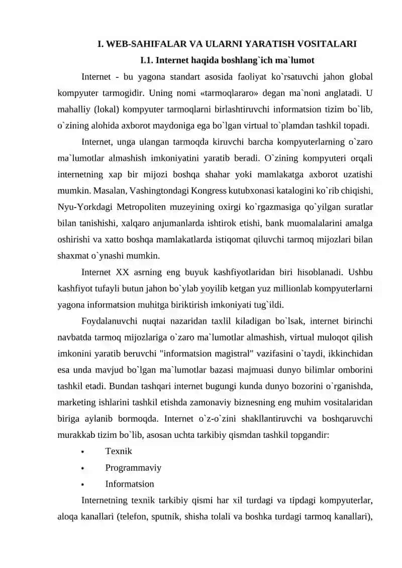 Web xizmatlarning tarmoq modelini qurish va serverda web sahifa yaratish 4