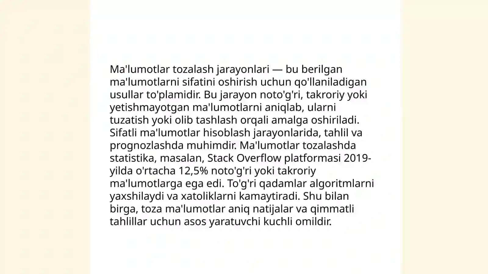 Ma'lumotlar bilan ishlash 4