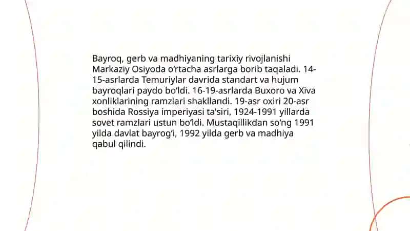 Davlat ramzlarini qabul qilish jarayoni (bayroq, gerb, madhiya) 4