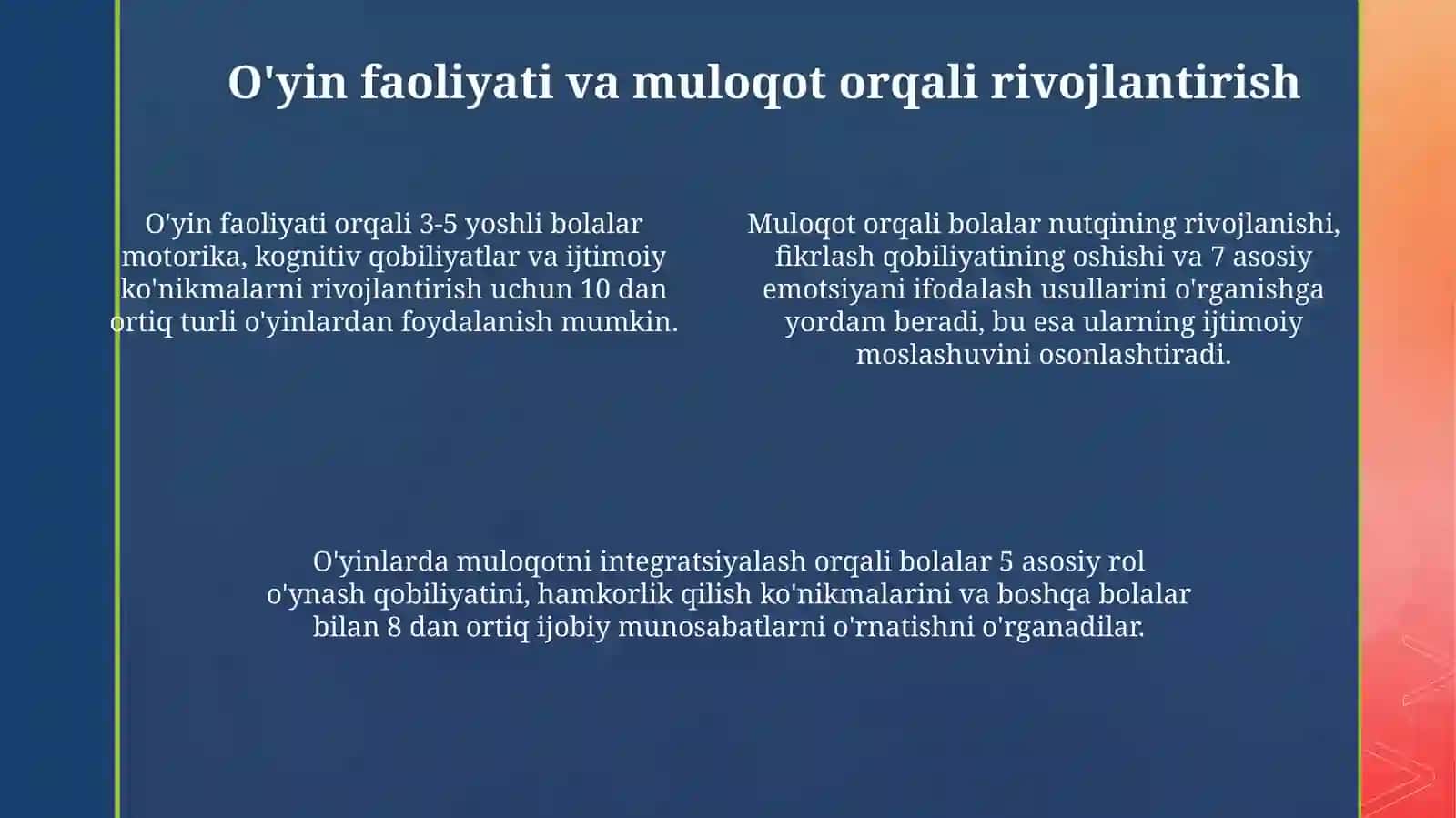 Maktabgacha ta’limda tarbiya berish usullari va tarbiyalari 4
