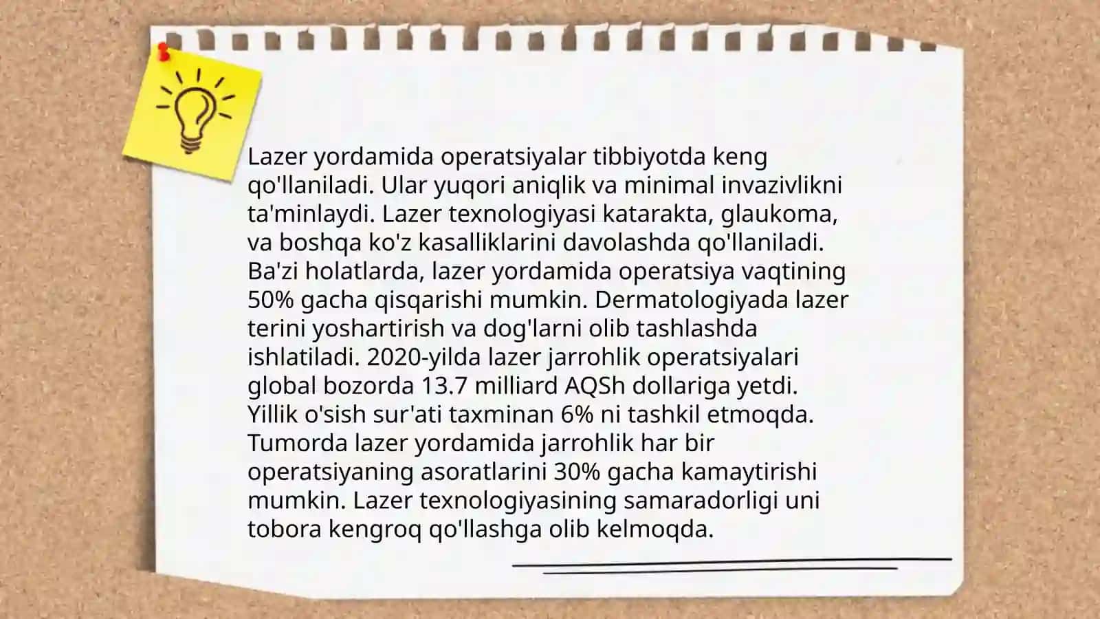 Lazerning tibbiyotda qo’llanilishi 4