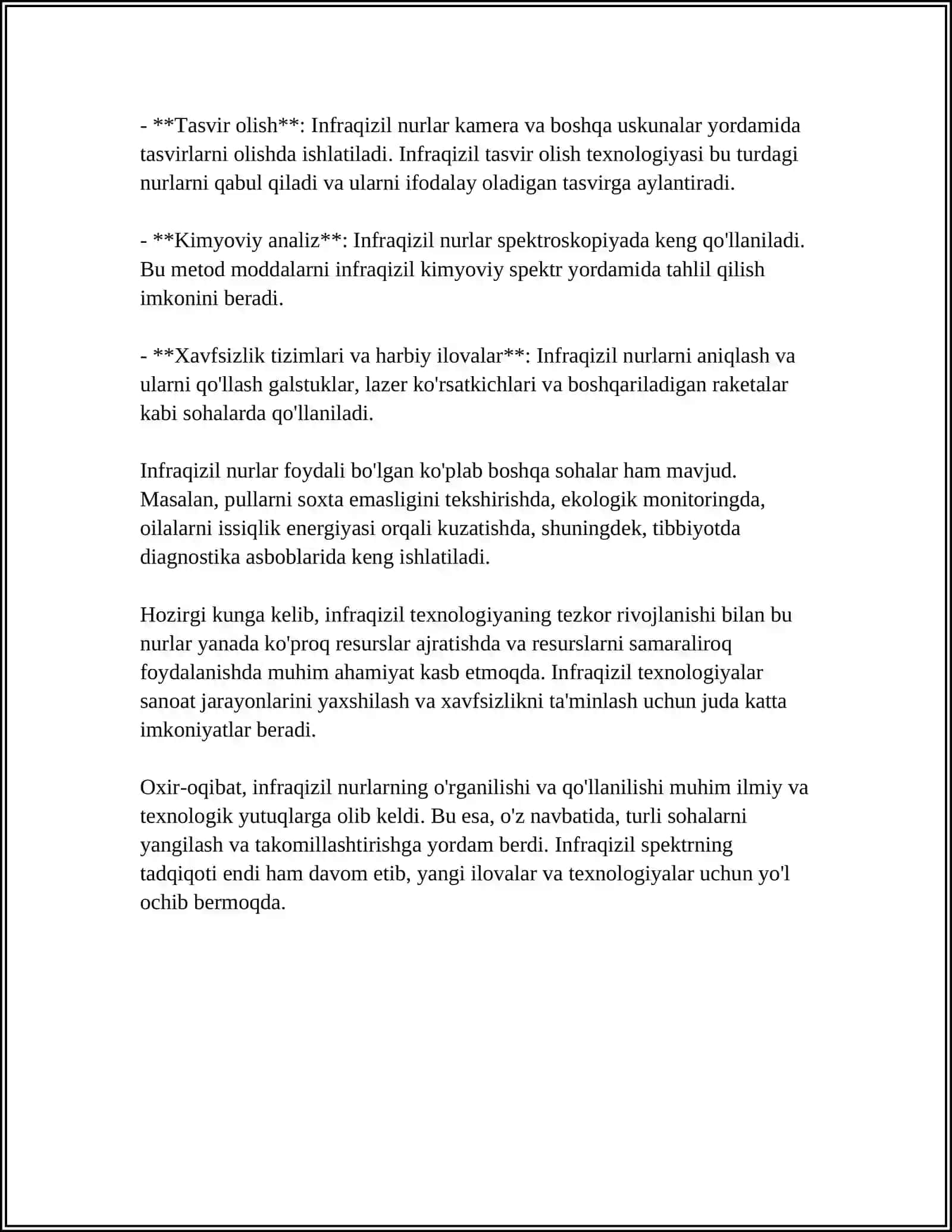 INFRAQIZIL VA ULTRABINAFSHA NURLAR 4