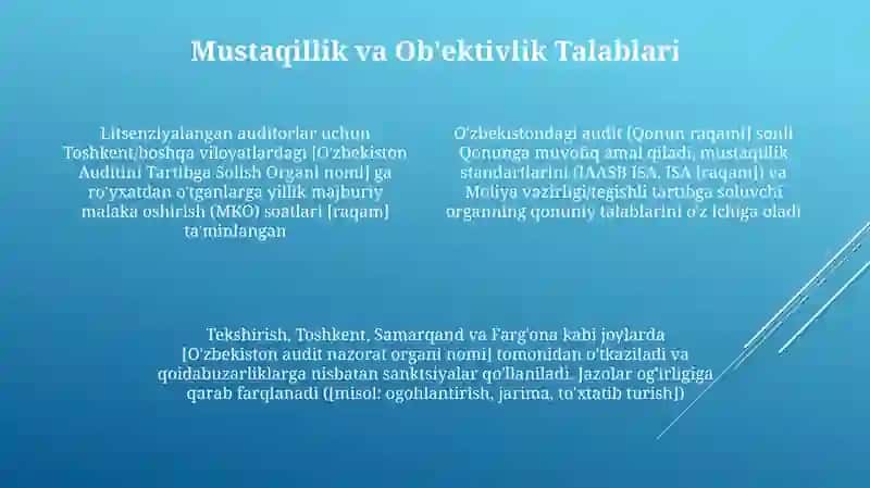 O‘zbekistonda auditorlik faoliyatini normativ-huquqiy tartibga solish tizimi 4