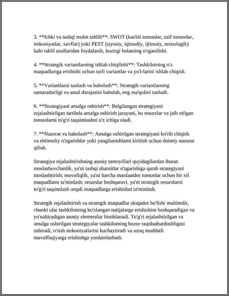 STRATEGIYA REJALASHTIRISH STRATEGIK MAQSADLAR 4