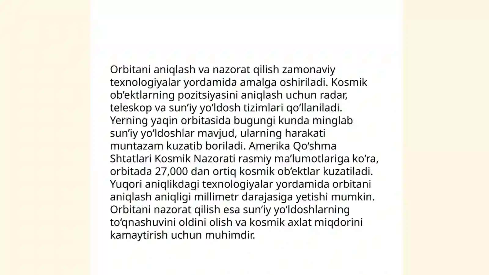 Kosmik apparat harakatini boshqarish 4