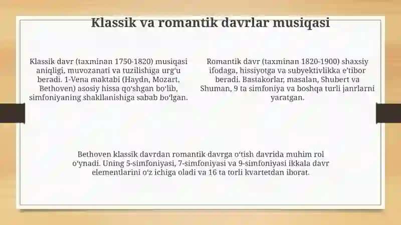 Germaniyaning musiqiy tarixi va hozirgi kun'gisi san'ati 4