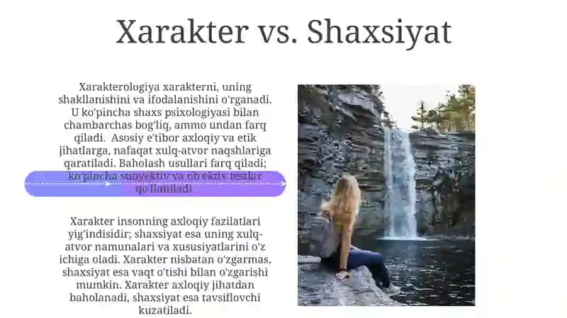Xarakter va xarakteriologiya 4