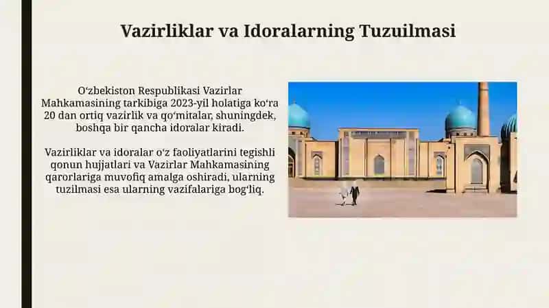 Vazirlar Mahkamasi Islohotlari va Yangilanishlari 4