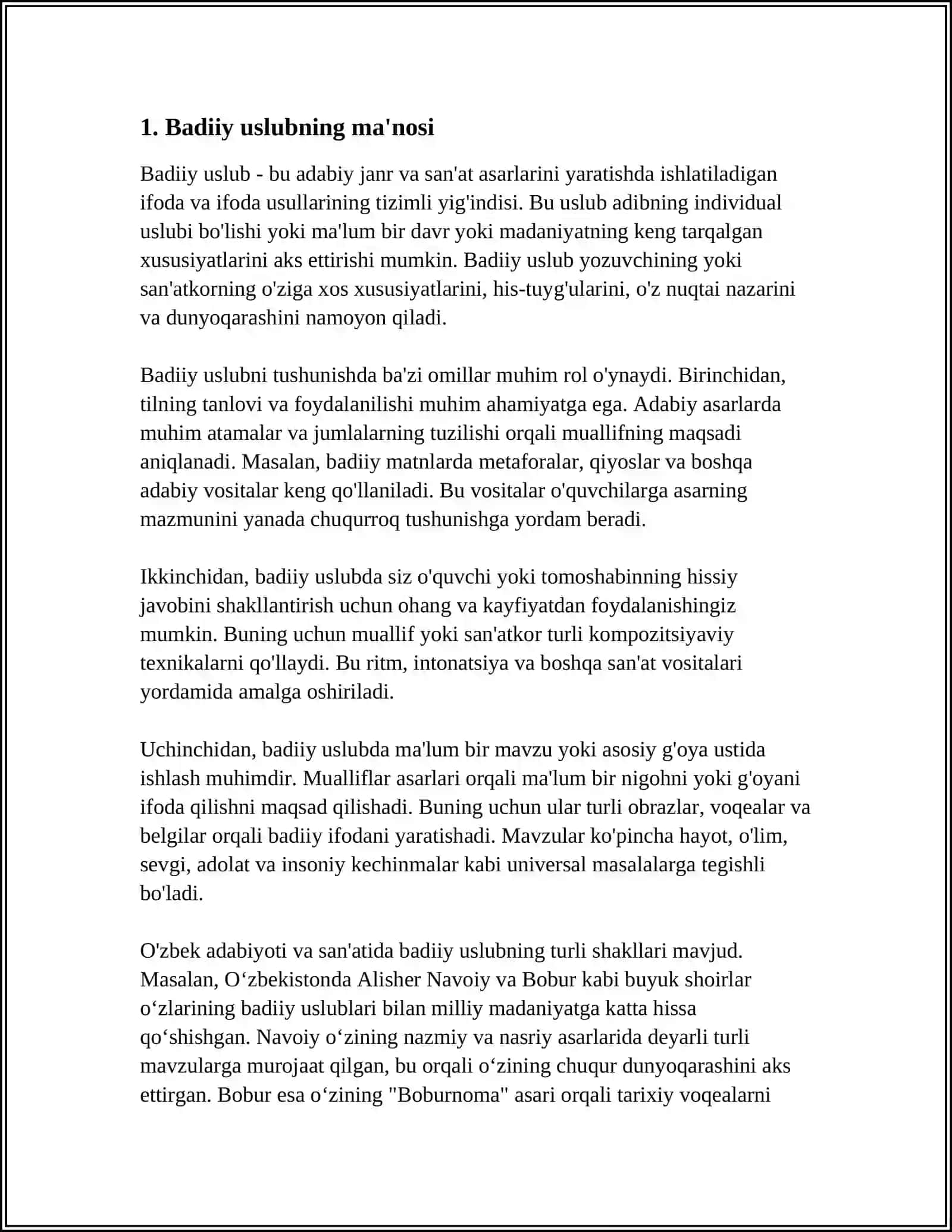 BADIIY USLUB VA UNING XUSUSIYATLARI 4