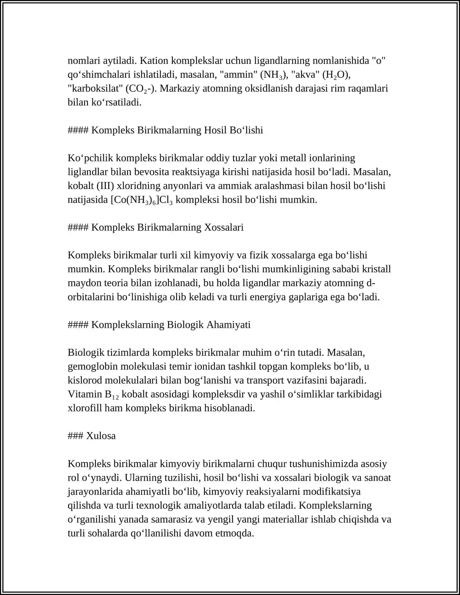 KOMPLEKS BIRIKMALARI.ICHKI KOMPLEKS BIRIKMALAR 4