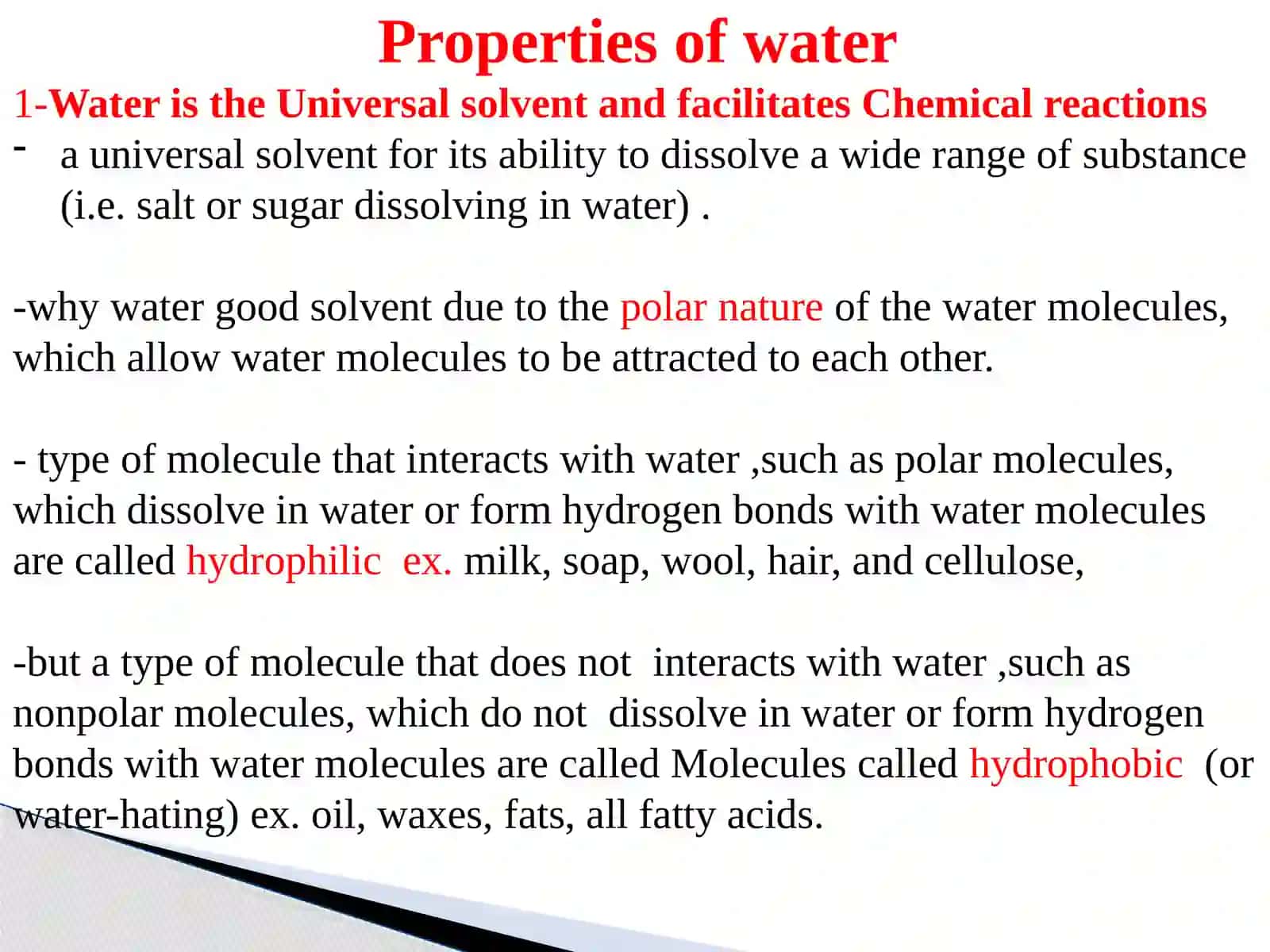 Importance of water 4