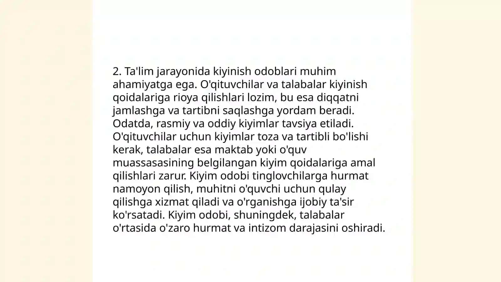 Pedagogik ta'sir etishda tashqi ko’rinishning roʻli 4