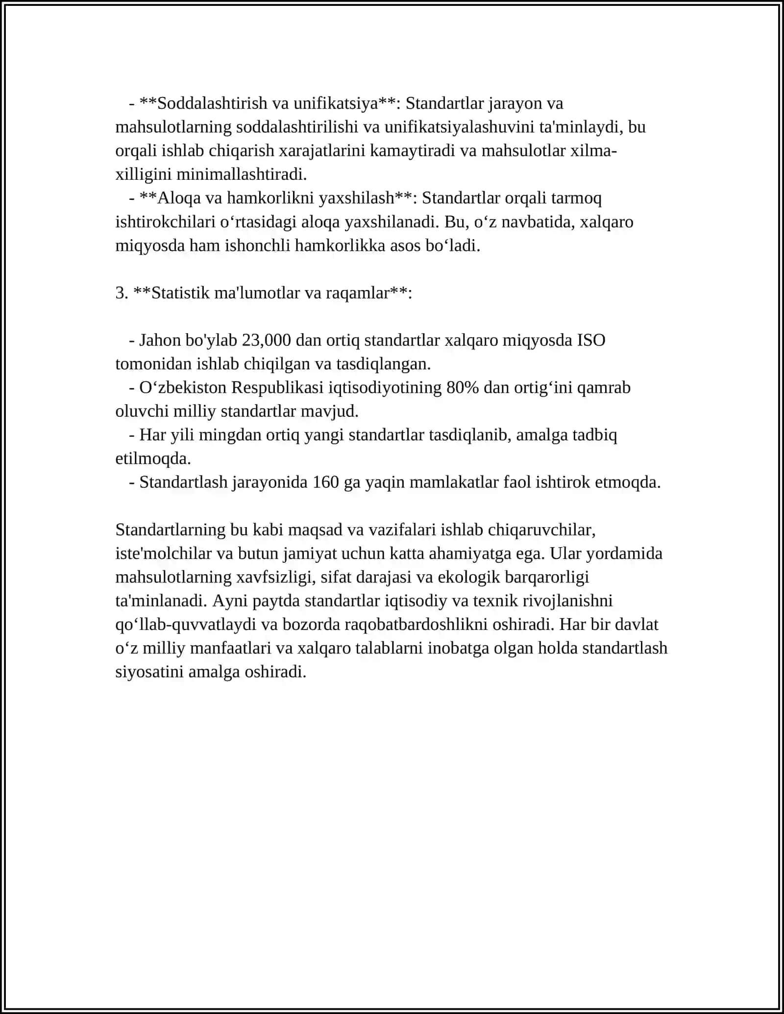 STANDART NAMUNALARNIG BOSH MAQSADI VA UNIG VAZIFALARI 4