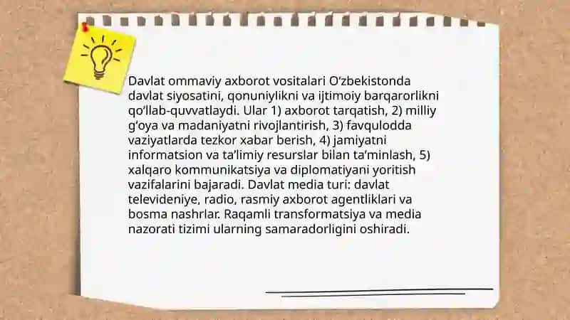 Oʻzbekiston Respublikasida ommaviy axborot vositalari faoliyati 4