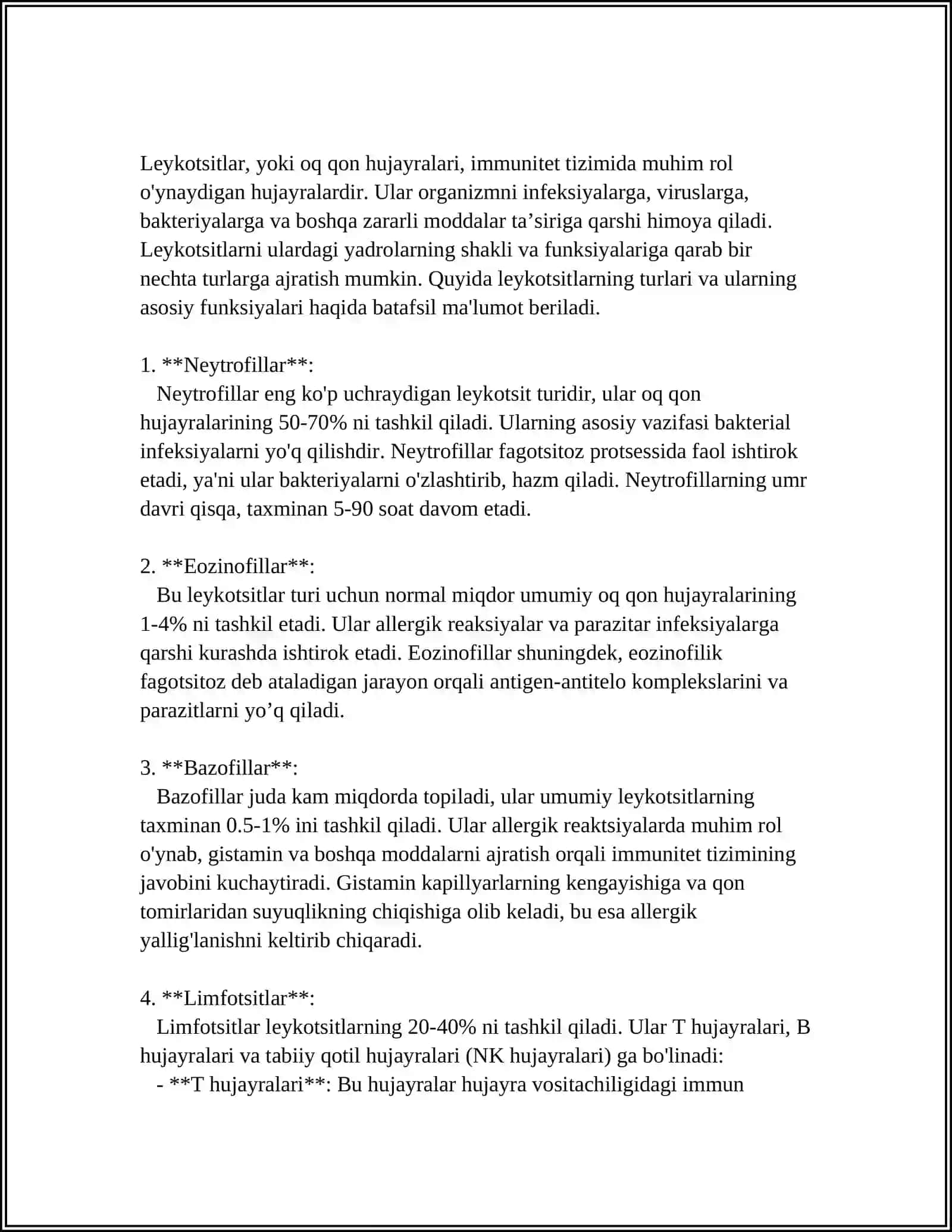 LEYKOSITLAR.QON GURUHLARI.REZUS FAKTOR.QON 1 QUYISH ASOSLARI 4