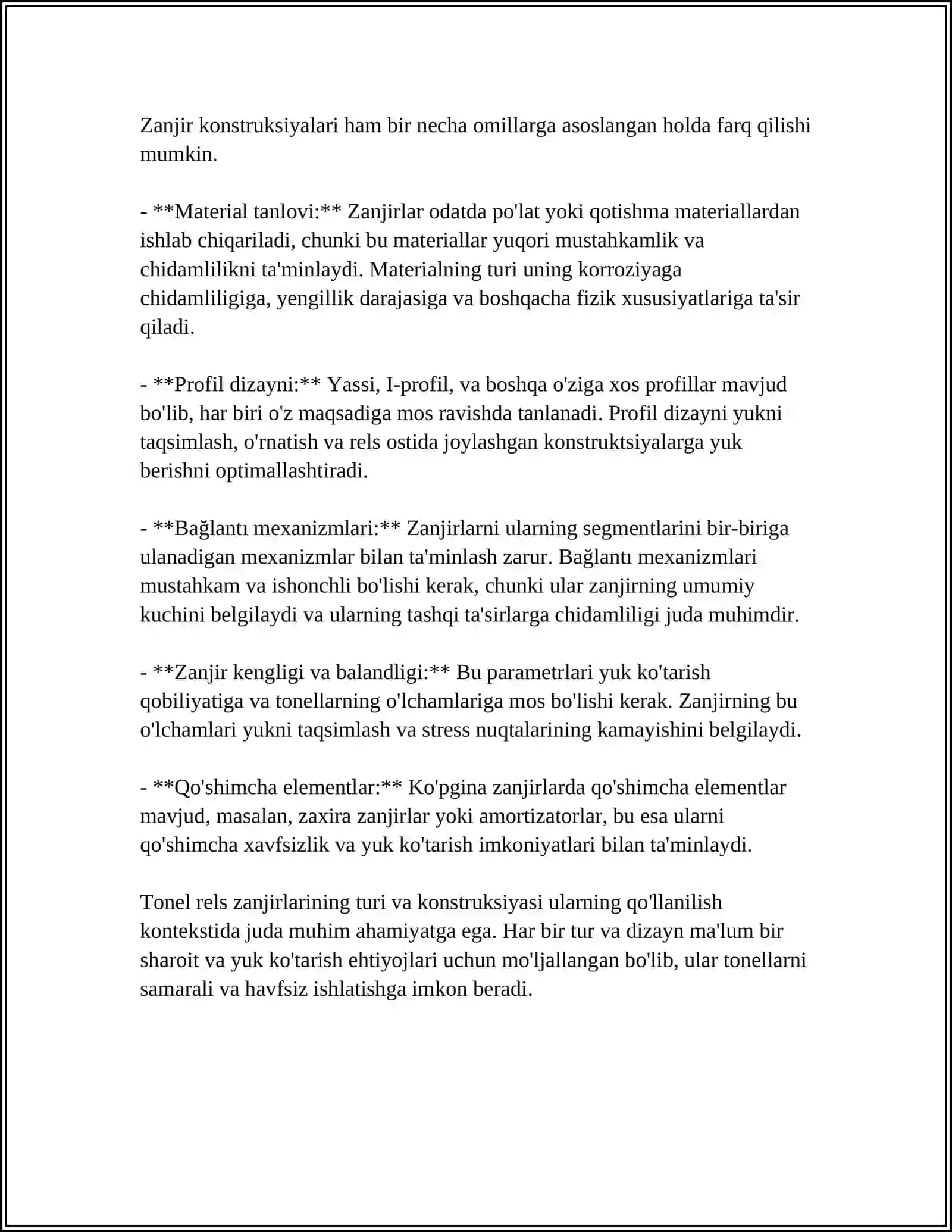TONEL RELS ZANJIRLARI 4